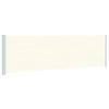 Vidaxl Retractable Side Awning for Terrace, 180 X 600 Cm, Cream
