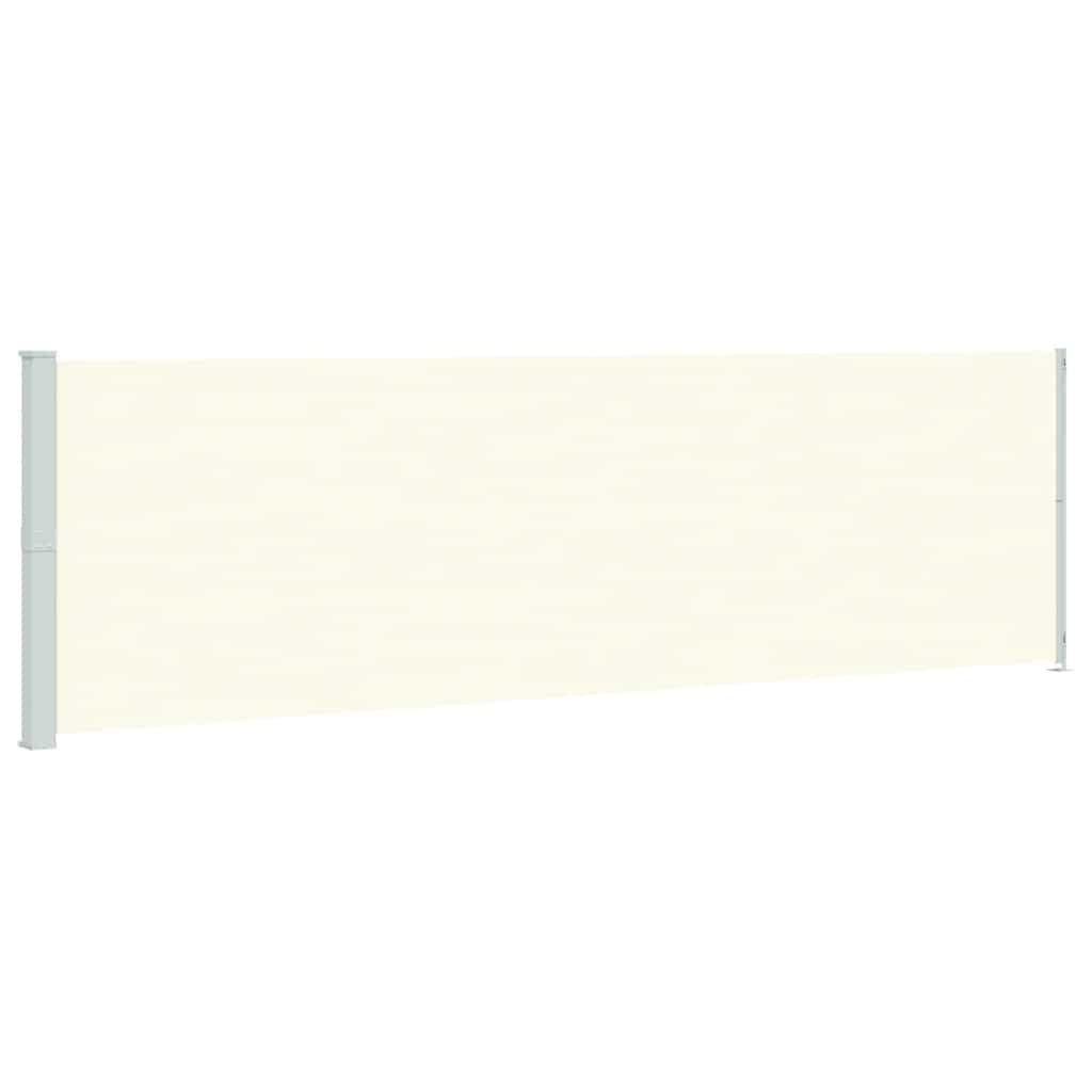 Vidaxl Retractable Side Awning for Terrace, 180 X 600 Cm, Cream