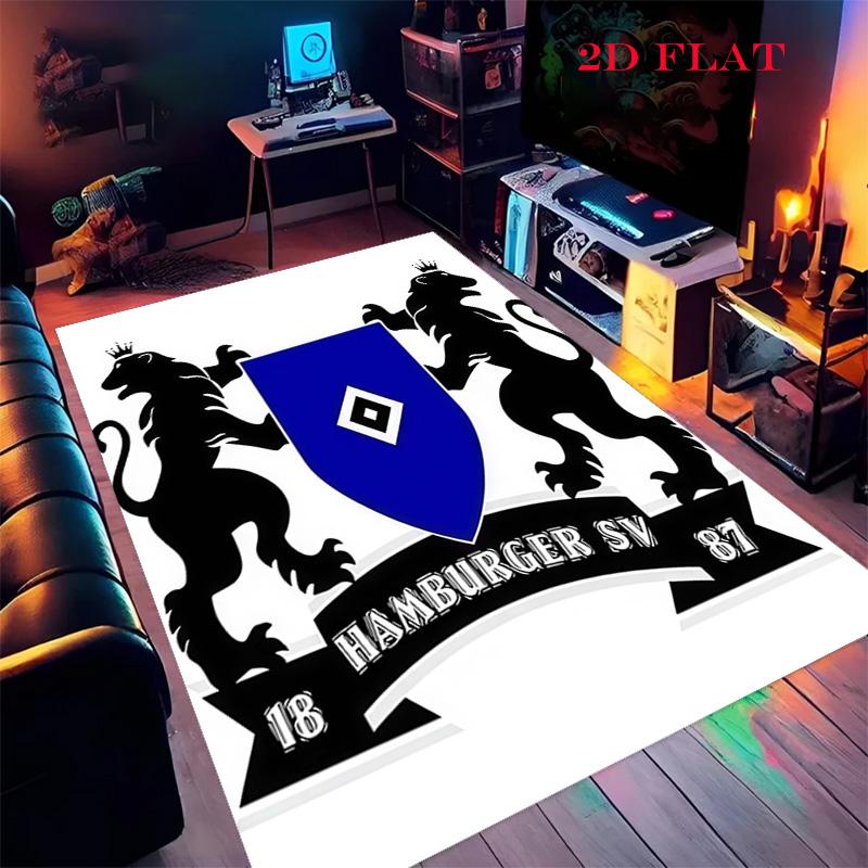 Hamburger SV Teppich für Wohnzimmer Schlafzimmer Zuhause Sofadekoration, Kinderspiel Rutschfeste Bodenmatte 40x60cm( 15x23in )
