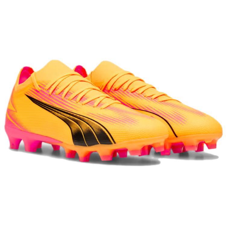 New PUMA Ultra Match AG Short Rubber Studs FG Long Rubber Studs Abrasion Resistant Soccer Shoes Unisex Orange 107754-03