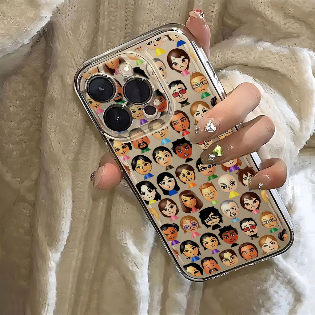 Full Screen Character Personalized Phone Case For iPhone 17e 17 16e 16 15 14 13 12 Mini Air Pro Max X XR XSMax Plus Transparent