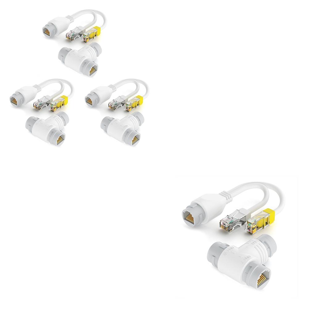 POE Splitter 2 In 1 Ethernet Cable Sharing Device POE Extender for Efficient Network Wiring Two Devices Support