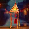 Kindergarten Art Project Supplies Chinese Style DIY Lantern Making Kit, Handmade Triangle Shaped Handheld Educational Craft Set for Kids with