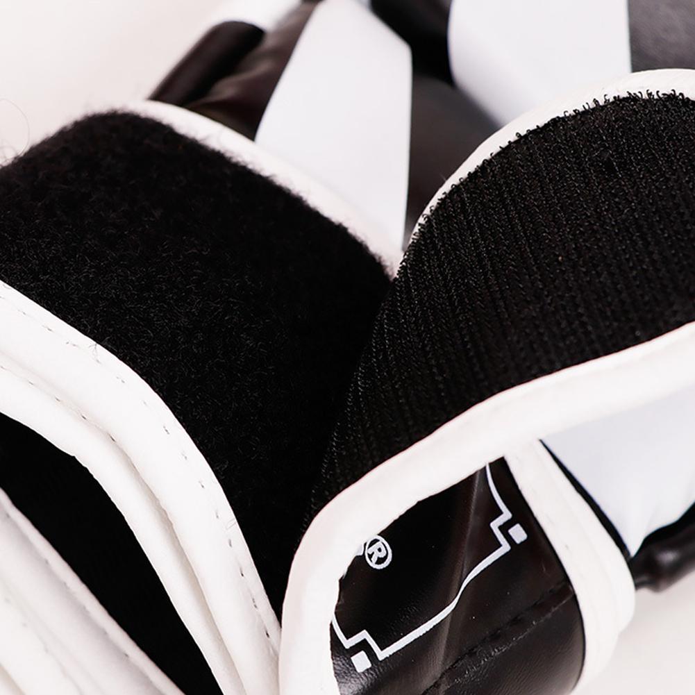 Kickboxing MMA Gloves for Men Women 3cm Thickened Wear Resistant Fingerless Sandbag Training Gloves PU Karate Muay Thai