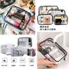 Tumecos Transparent Cosmetic Waterproof Storage Multifunctional Toiletry Makeup Storage Waterproof Travel Toiletry Lightweight and Large Capacity Bag,