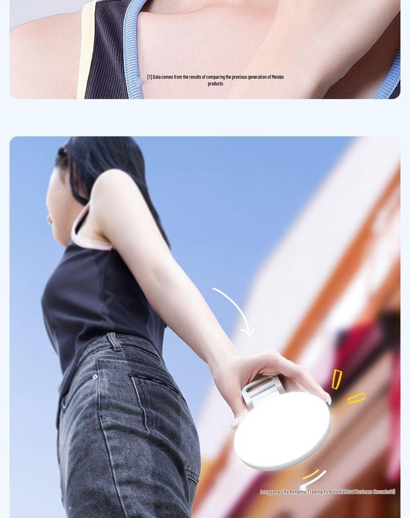 Tragbares LED-Fülllicht für Mobiltelefone - Ideal für Live-Streaming, Make-up, Fotografie, Selfies und Studenten.