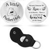 Cross Car Key Inspirational Decision Coin Leather Keychain with Stainless Steel Engraved Double-Sided Round Charm Gift