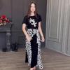 2024 Autumn Women's Fashion Print Casual Top and Skirt/Pants Set