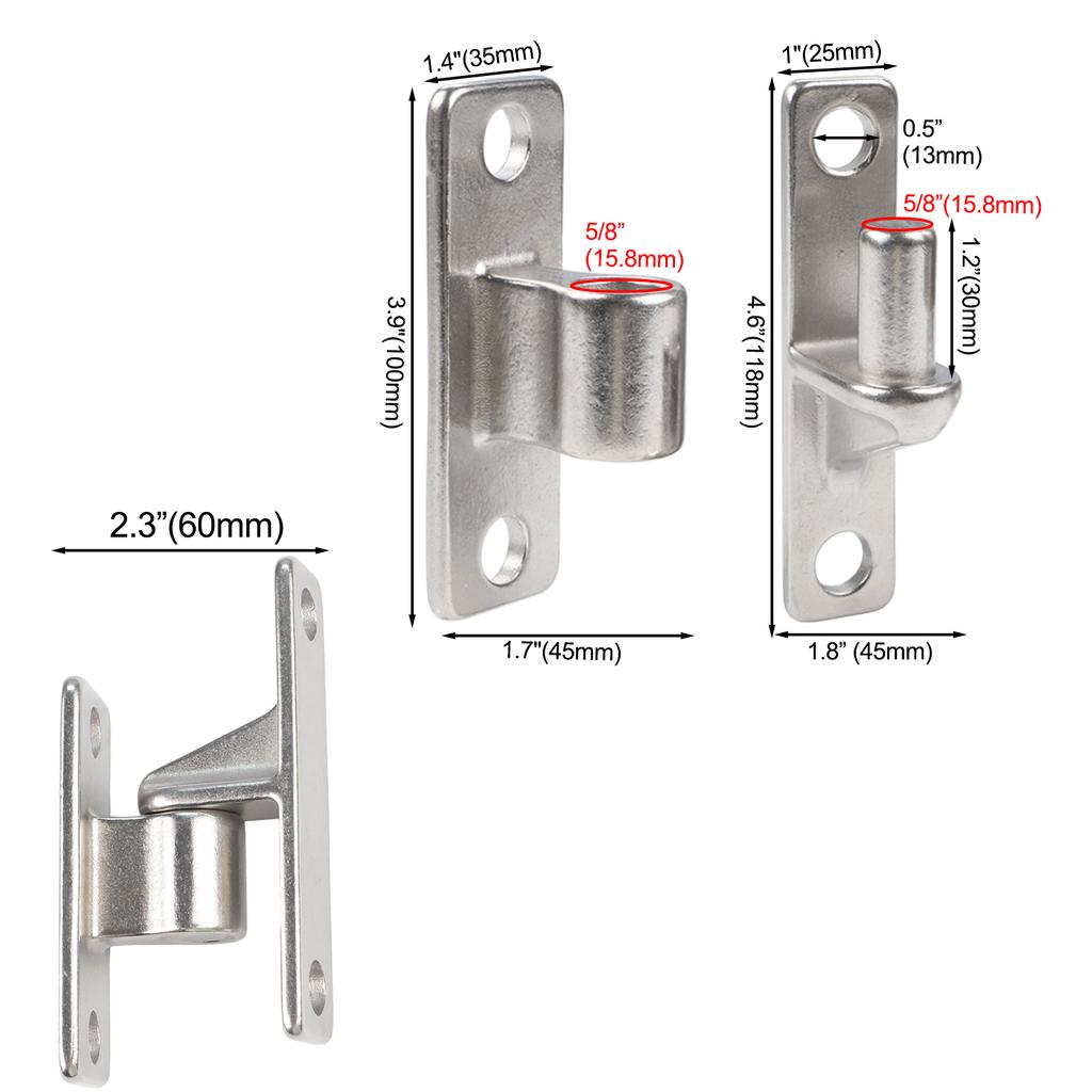 Weidezubehör Hochleistungs-Türscharniere Gartentore Installation 0,5 Zoll Durchmesser Löcher Einfache Installation