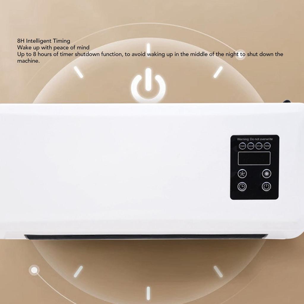 Elektrischer Wandheizer, Handtuchtrockner, Wandmontierter Raumheizer, Wasserdicht, Schnelle Erwärmung 1500 W, mit Fernbedienung für Schlafzimmer