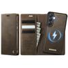 For Samsung Galaxy S25+/Galaxy S24+ Case CASEME C49 Compatible with MagSafe RFID Blocking Detachable Wallet Leather Phone Cover