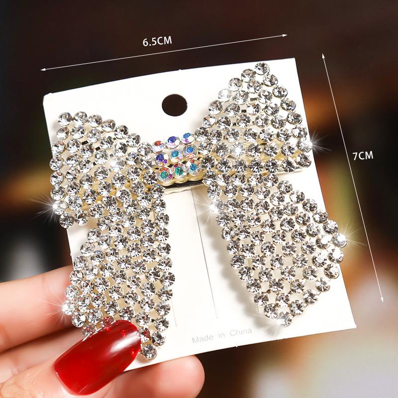 Elegant Rhinestone Hairpins Women Girls Pearl Hair Clips Pins Barrettes Accessories BB Hairclip Hairgrip Headdress