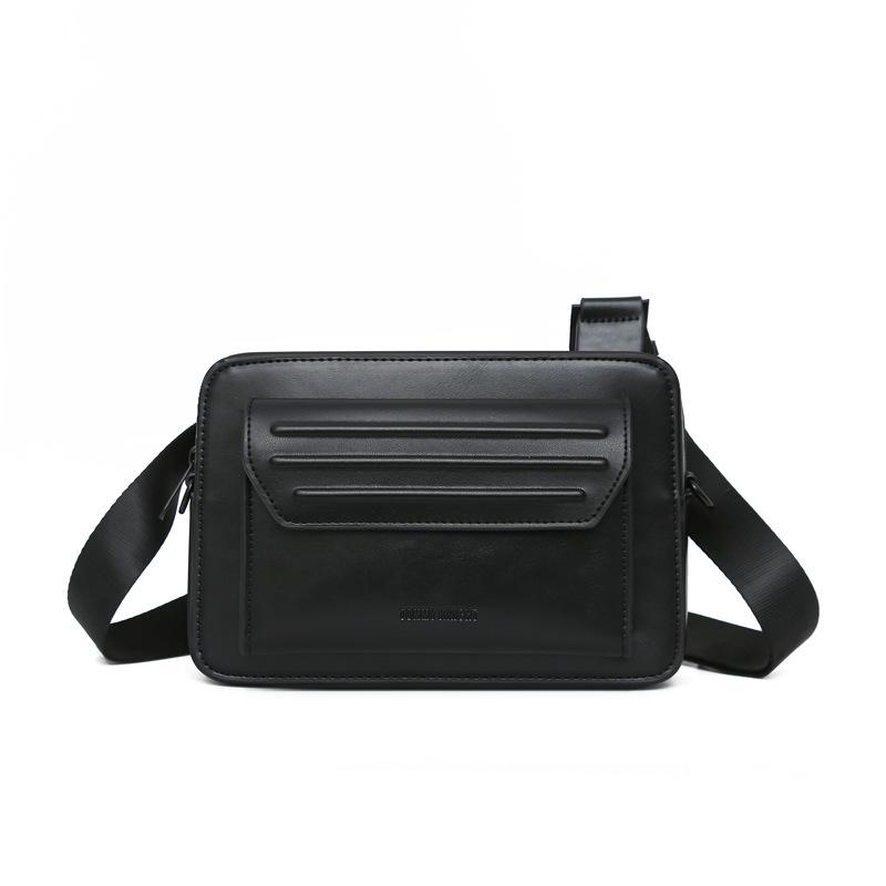 

Crossbody Bag New Color Blocked Pocket Cycling Bag Small Square Bag чорний