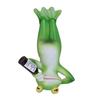 Socha Pijící žáby vzhůru nohama Invertovaná kreslená figurka žáby Pryskyřičná zvířecí socha Venkovní zahradní ozdoba na květináč
