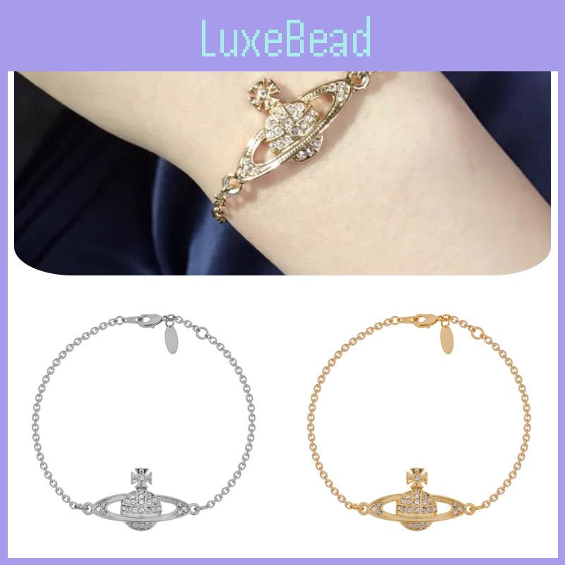 Westwood Mini Bas Relief Chain Bracelet Vintage Adjustable Women Gifts