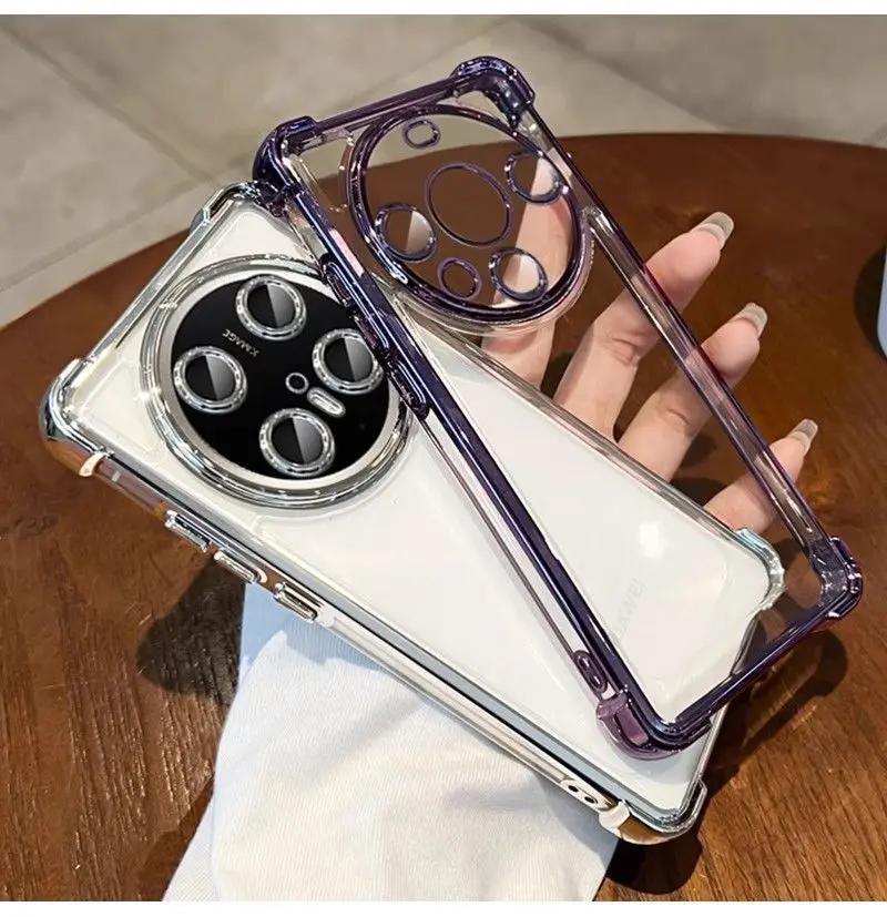 For Honor Magic 8 Pro Plating Lens Protection Film Case For Honor Magic 8 Lite Four Corners Anti-shock Protection Cover Bumper