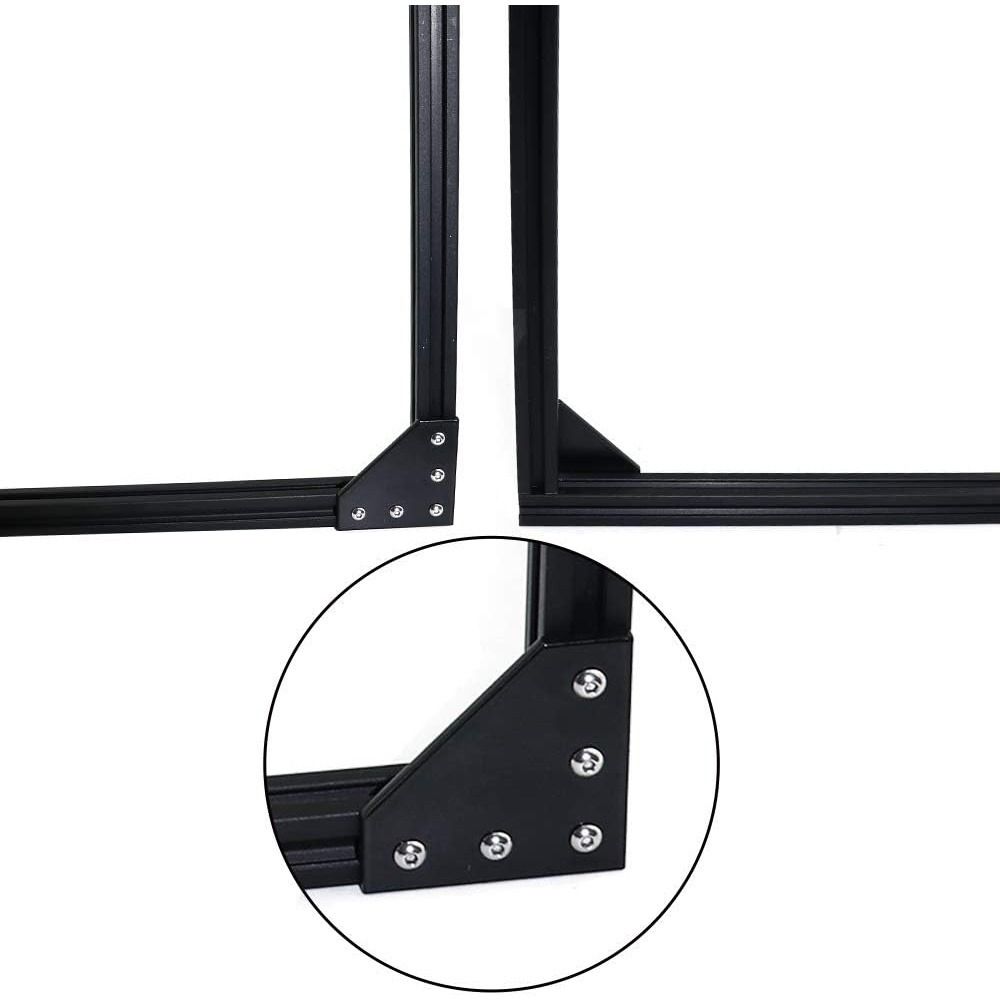 Aluminum Angle Outside Joining Plate 5 Hole L Shape Bracket Connector 90 Degree Joint Board Plate Anodised Corner Bracket Plate
