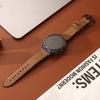 Leather Business Band for Samsung Galaxy Watch 8 Classic 46mm 44mm 40mm No Gaps Men Bracelet for Galaxy Watch 7 Ultra 47mm Luxury Curved End Strap