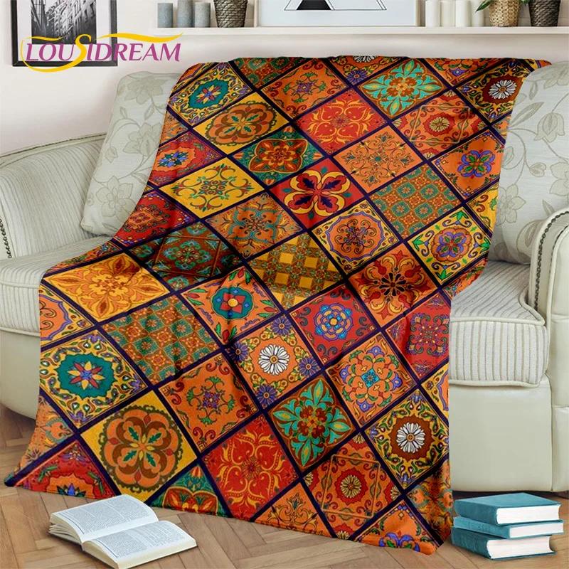 Bohemia Nordic Celts Turkish Series Blanket,Soft Throw Blanket for Home Bedroom Bed Sofa Picnic Travel Office Cover Blanket Kids