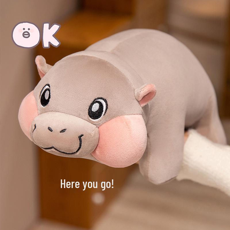 

Таиланд Као Цю Карликовый Гиппопотам Плюшевая Кукла 30cm/0.16kg