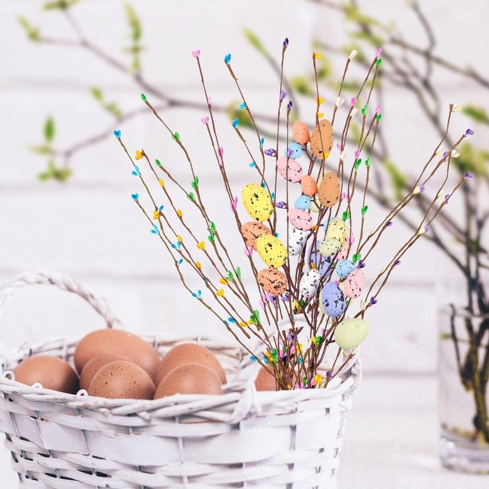 Speckled Egg Foam Eggs Berry Branch Colorful Easter Eggs Bouquets Spring Floral Stems  Birthday