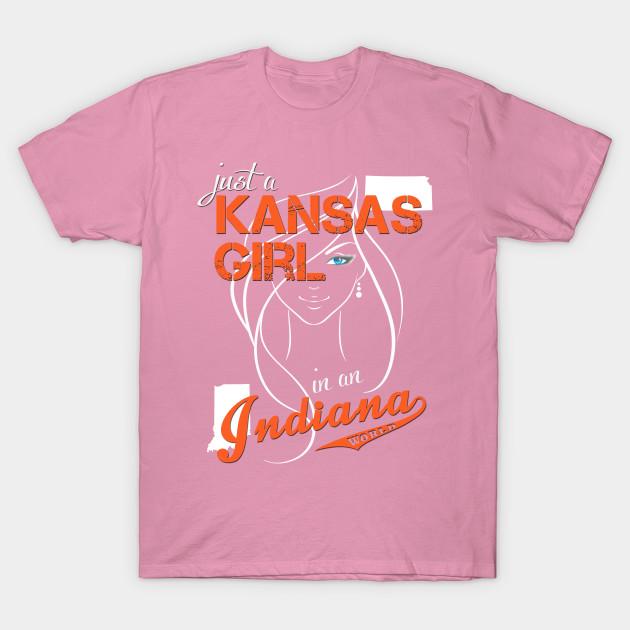T Shirt Women Kansas Indiana Harajuku Print Kawaii Tshirt Summer Short Sleeve Female T-Shirt Top Tee