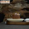 170ml Yixing Purple Clay Teapots Handmade Well Fence Pot Raw Ore Wood-fired Porcelain Mud Kettle Chinese Zisha Teaset Collection