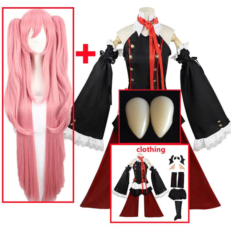 Seraph Of The End Krul Tepes Cosplay Costume Uniforme Anime Owari no Seraph Strega Vampiro Curl Tepes Vestiti Per Le Donne