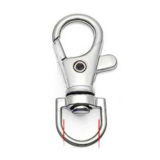 Zinc Alloy Fish Mouth Buckle for Dog Luggage, Shoulder Straps, Keychains, and Webbing.