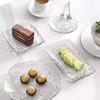 Japanese Crystal Irregular Fruit Plate High Value Household Living Room Tea Table Snacks Dried Fruit Candy Storage Plate Teacup Pad