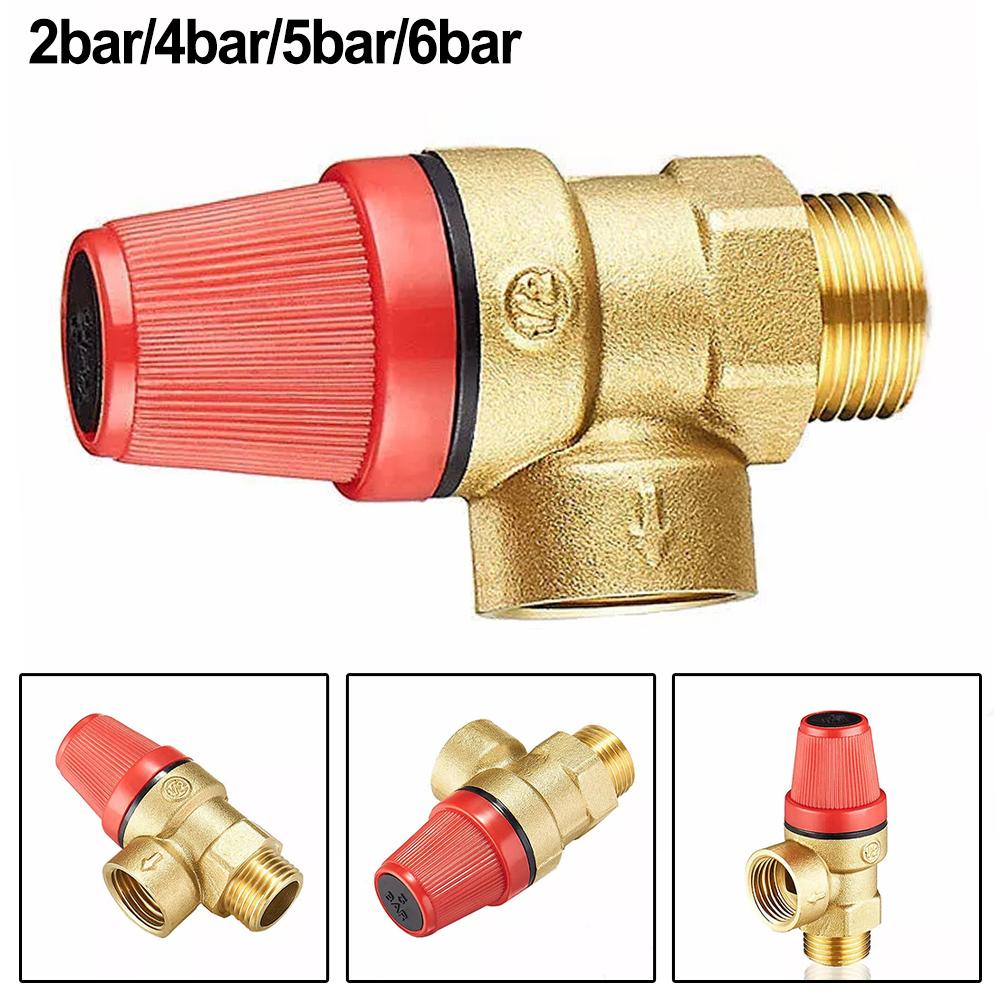 Quick and Easy Installation of Brass Safety Valve Drain Relief Switch for Solar Water Heater Inner & Outer Wire