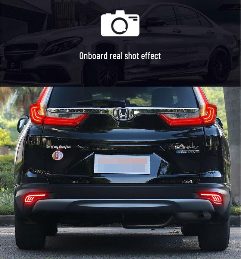 LED Sequential Turn Signal Brake Reflector Mod for 2017-2019 Honda CRV Rear Bumper