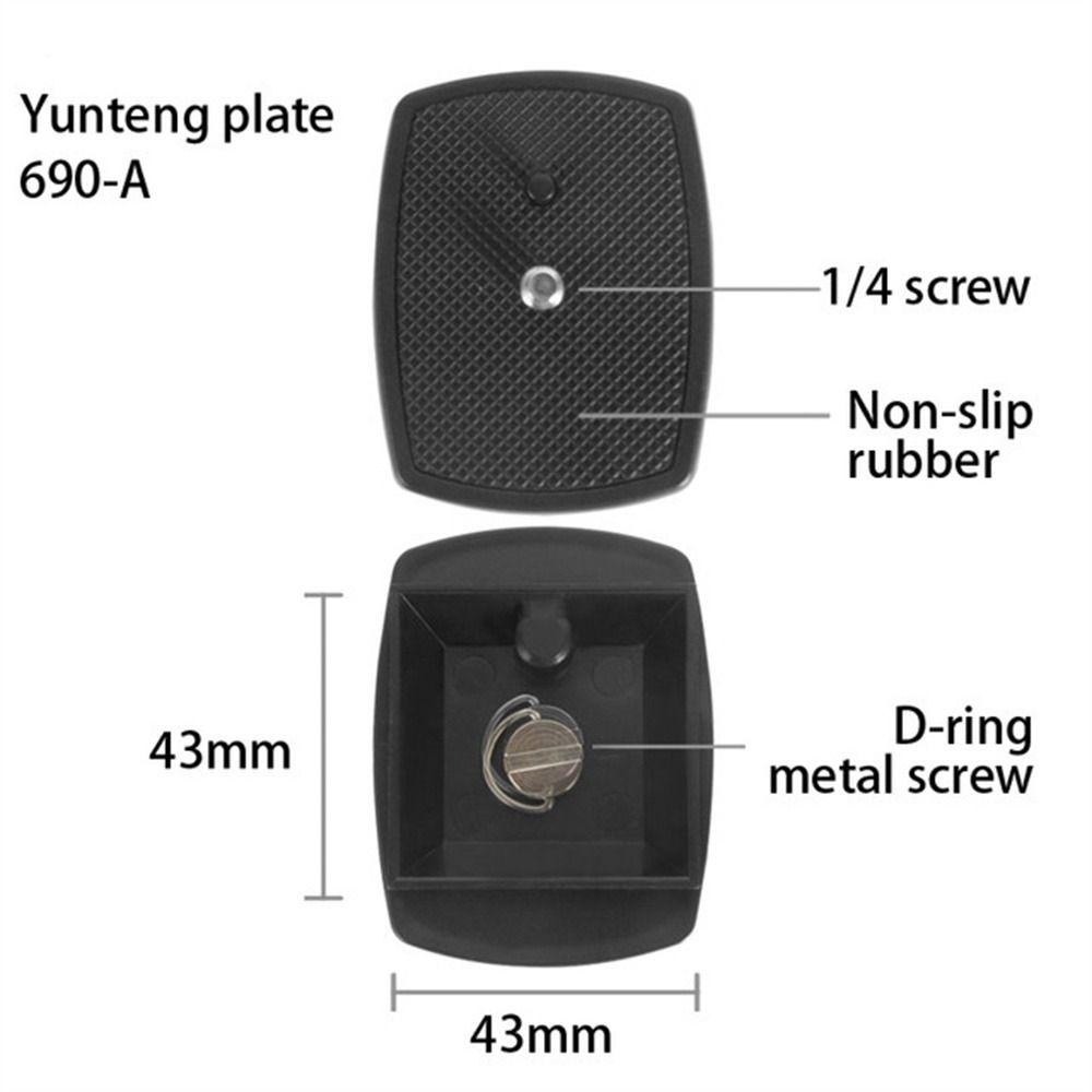

Plate Adapter Tripod Head Plate 1/4 Screw Camera Plate Photographic Equipment Camera Tripod 690A