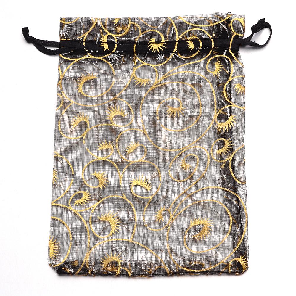 10pcs Drawstring Organza Bags Colorful Jewelry Packaging Bags For Wedding Party Birthday Christmas Gifts Candy Pouches Wholesale