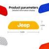 For Jeep 4PCS Reflective Car Door Sticker Safety Warning Reflector Mark For Jeep Grand Cherokee Wrangler JK Gladiator Compass