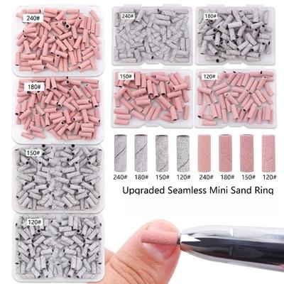 1MM Nail Mini Sanding Ring Bands Nail Art 111/111/181/111 Grit Small Sand Circle Sharp Sand Carving Removal Manicure Tool