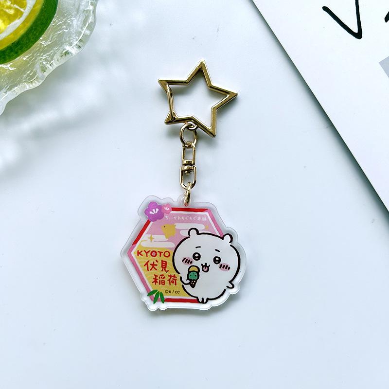 "Fushimi Inari" New Acrylic Keychain, Chikawas hachiware Creative Pendant, Cute Animated Character, Keychain, Bag Pendant