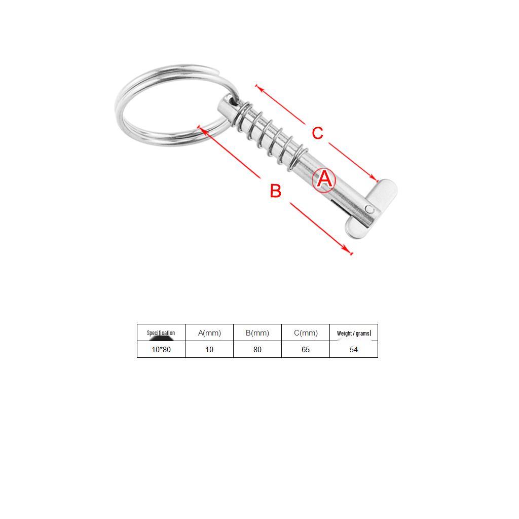 316 Stainless Steel Marine Quick Release Locking Pin