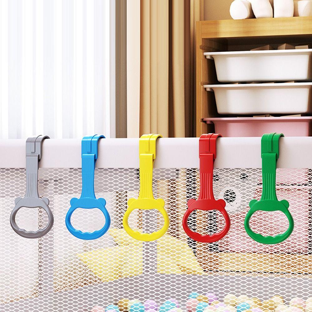 Cartoon Hand Pull Ring Plastic Hanging Ring Portable Stroller Hook  for Baby