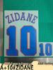1996 France Away Zidane #10 Heat Transfer Jersey Stickers (Adult)