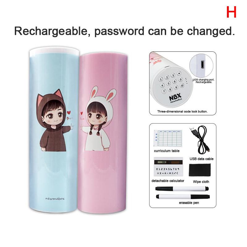 Multifunctional Smart Technology Stationery Box Long Electronic Password + Lock