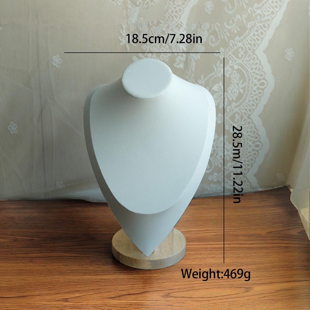 High Quality Model Bust Show Exhibitor Leather Jewelry Display Necklace Pendants Mannequin Jewelry Stand Organizer