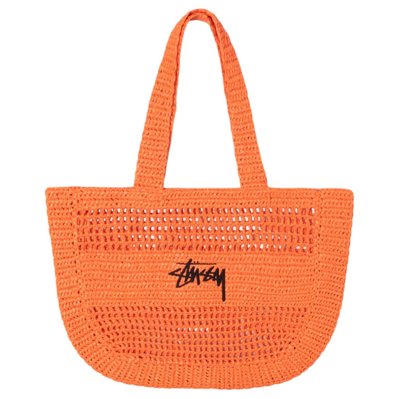 

New Stussy Woven Tote Bag, Shopping Bag, Handbag, Shoulder Bag Unisex Orange 134263-ORAN-4 40.1*10.9*33.5CM
