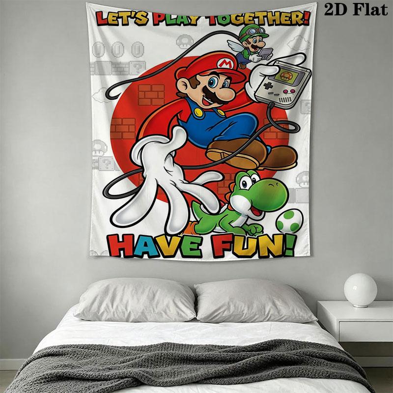 Mario Wall Hanging Printed Fabric Blanket Decorative Tapestries for Bedroom Living Room Home Decor