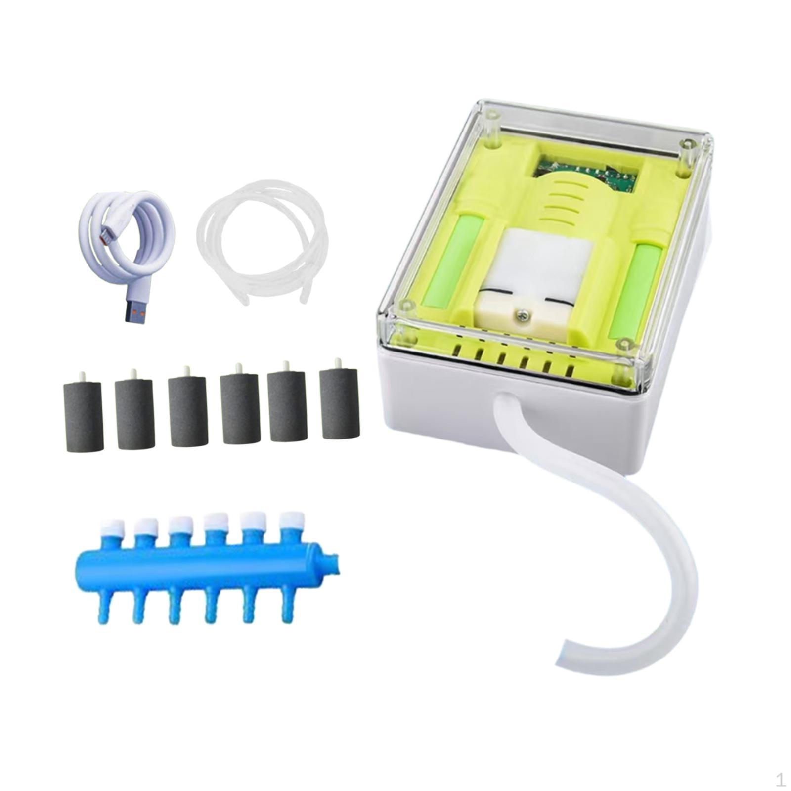 

Aquarium Air Compressor with 6 Outlets, Ideal for Fish Tanks And Workspaces 6L