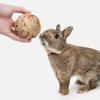 Farms Select 4pcs Pack Small Animal Activity Toy Hand Woven Grass Ball Chew Toy for Rabbits Cats Hamsters Gerbils