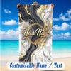 Decorative Artwork Theme Beach Towel Personalized Custom Name & Text Soft Quick Dry Beach Towel for Swimming Travel