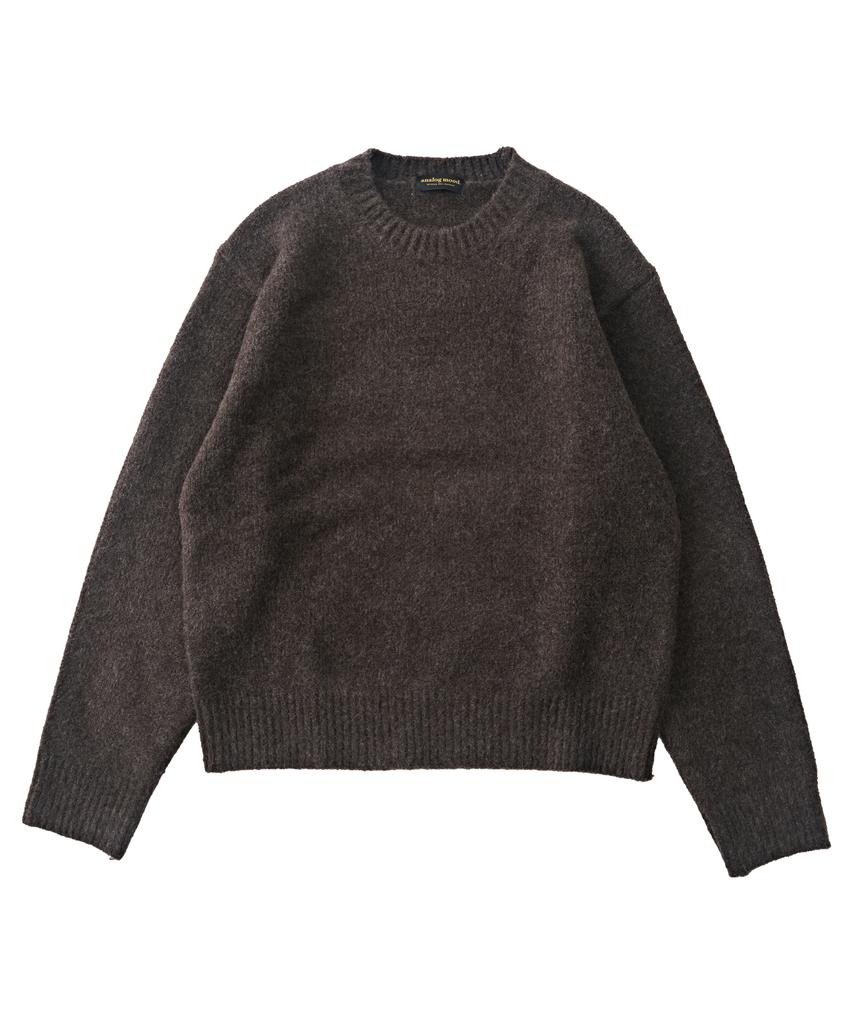ANALOG MOOD Daily Angora Round Knit (Brown)