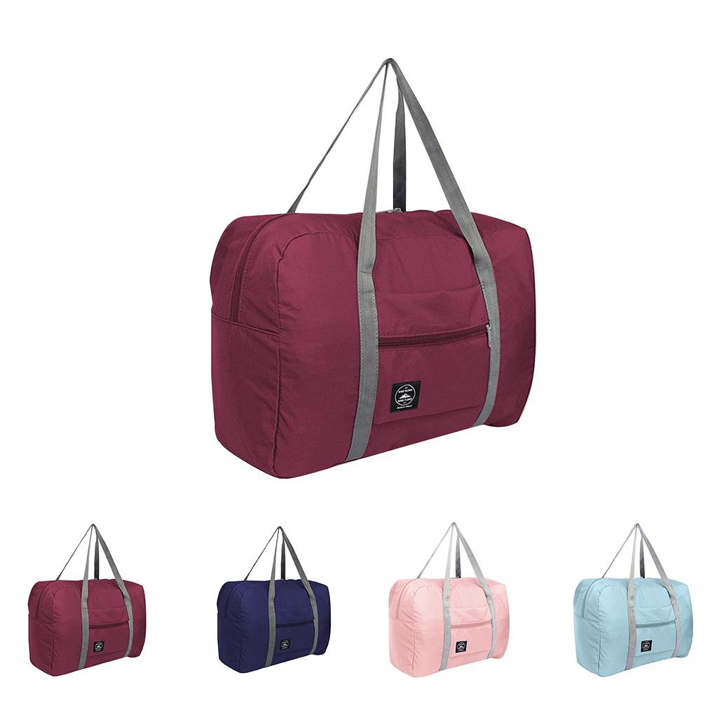 Foldable Travel Storage Bag Portable Nylon Storage Bag Tote Luggage Case Suitcase Clothes Organizer