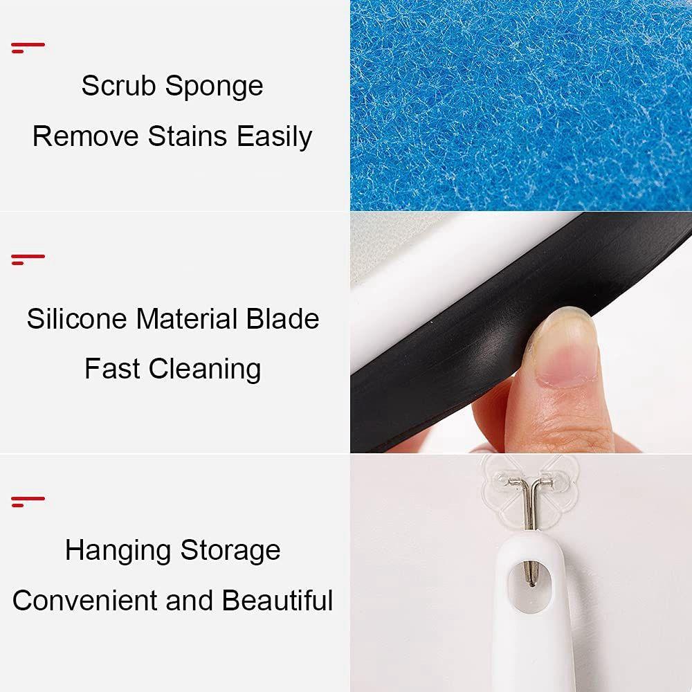 Windows Brush for Shower Doors Squeegees Window Cleaning Scraper Cleaning Tools Glass Window Wiper